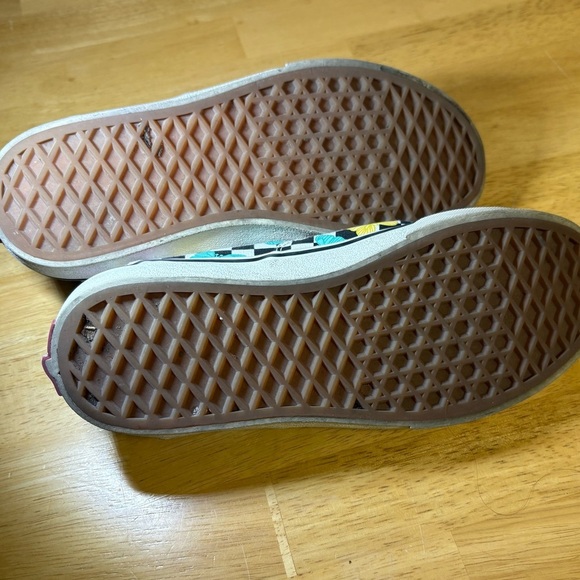 VANS GIRLS 4 DOHENY BUTTERFLY CHECKERBOARD SNEAKERS OFF THE WALL OLD SKOOL YOUTH - Picture 7 of 7